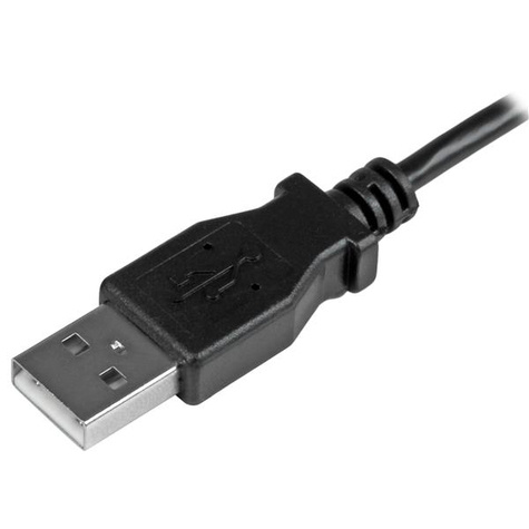 STARTECH 0.5 m Micro-USB Oplaad en sync kabel M/M - linksgehoekte Micro-USB - USB naar Micro USB oplaadkabel