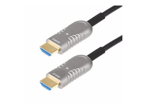 STARTECH 100ft (30.4m) HDMI 2.1 Hybrid Active Optical Cable (AOC), CMP, Plenum Rated, 8K Ultra High Speed
