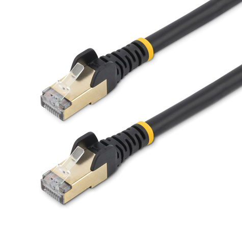STARTECH 1m CAT6A Ethernet Cable, 10 Gigabit Shielded Snagless RJ45 100W PoE Patch Cord, CAT 6A 10GbE STP
