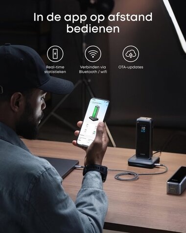 Anker Prime charging base (150W) support bluetooth and WiFi