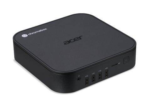 Acer Chromebox CXI6 i5530 - Intel Core 5 120U - 16GB DDR4 - 256GB PCIe NVMeSSD - Intel Graphics - Wi-Fi 6E AX (2x2) - Chrome OS - VESA