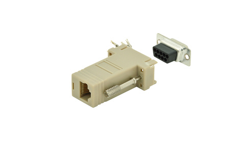 DIGITUS RS 232 Adapter, DB9,   RJ45, Modular DB9 M,  RJ45 F