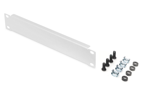 DIGITUS 1U afdekplaat, 10 inch 45 x 255 x 12 mm, grijs (RAL 7035)
