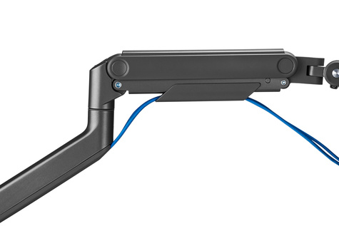 DIGITUS Enkele monitorsteun, 49", 20 kg Mechanische veer, VESA: 75x75, 100x100, zwart