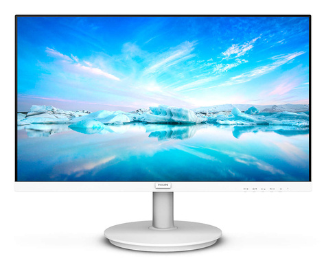 Philips V-line 271V8AW - LED-monitor - 27" - 1920 x 1080 Full HD (1080p) @ 75 Hz - IPS - 250 cd/m� - 1000:1 - 4 ms - HDMI, VGA - luidsprekers - wit met textuur