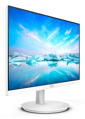 Philips V-line 271V8AW - LED-monitor - 27" - 1920 x 1080 Full HD (1080p) @ 75 Hz - IPS - 250 cd/m� - 1000:1 - 4 ms - HDMI, VGA - luidsprekers - wit met textuur