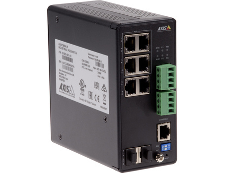 Axis T8504-R - Switch - Beheerd - 4 x 10/100/1000 (PoE+) + 2 x combo Gigabit Ethernet/Gigabit SFP - desktop, rack-uitvoering - PoE++ (240 W) - Gelijkstroom - voor AXIS A1610, C1410, D3110, M3215, P1385, Q3538, W400, Camera Station S1216, S1232, S1296