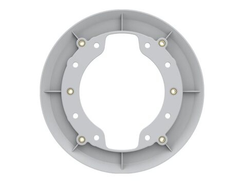 Axis TP1601 - Elektrische doos voor adapter bevestigingsplaat van camerakap - buitenshuis - voor AXIS M4206, M4215, P1435, P1445, P1447, P1448, P1455, T94S01, TP3603, M42 Series