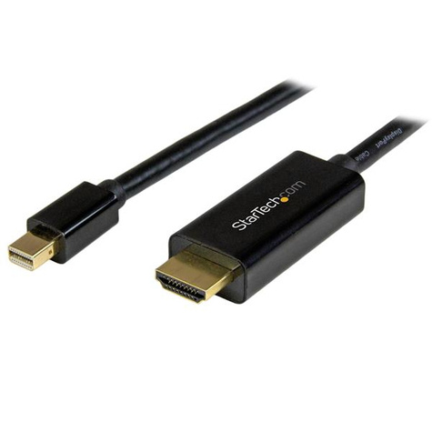 STARTECH STARTECH Mini DisplayPort naar HDMI adapterkabel - mDP naar HDMI adapter met geïntegreerde kabel - zwart - 5 m