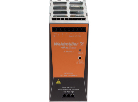 Axis PS56 - Voeding (monteerbaar op DIN-rails) - AC 100-240/ DC 80-370 V - 480 Watt - voor Axis D8208-R