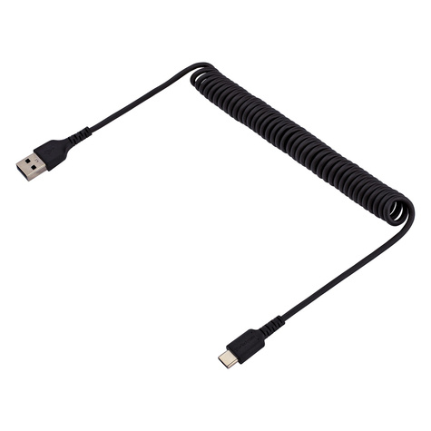 STARTECH 3ft USB A to C Charging Cable Coiled M/M