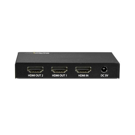 STARTECH HDMI splitter - 2 poorts - 4K 60Hz - 1x in 2x uit HDMI splitter - Video/audiosplitser - 2 x HDMI - desktop - voor P/N: ST121HD20FXA