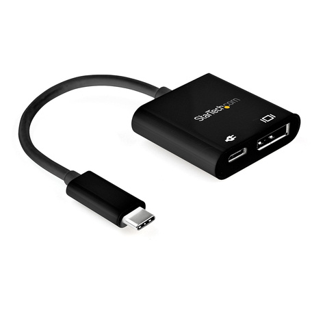 STARTECH USB C to DisplayPort Adapter with Power Delivery, 8K 60Hz/4K 120Hz USB Type C to DP 1.4 Monitor Video Converter