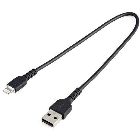 STARTECH STARTECH Premium USB-A naar Lightning Kabel 30cm Zwart - USB Type A naar Lightning Charge  Sync Oplaadkabel met Aramide Vezels