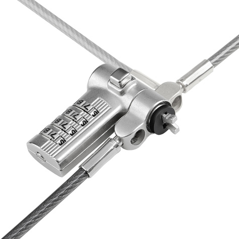 STARTECH Universal Laptop Lock 6.6ft (2m), Security Cable For Notebook Compatible With Noble Wedge/Nano/K-Slot
