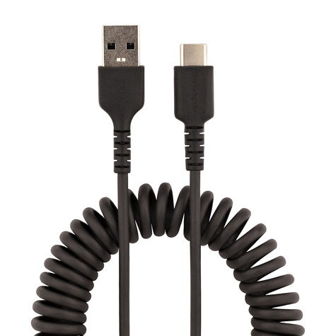 STARTECH 3ft USB A to C Charging Cable Coiled M/M
