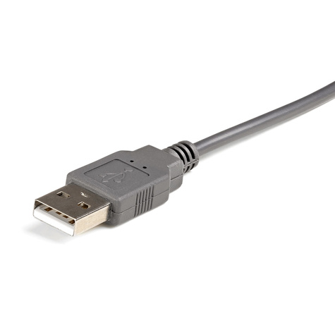 STARTECH STARTECH USB naar RS232 DB9/DB25 Seriële Verloopkabel - M/M - Seriële adapter - USB 2.0 - grijs