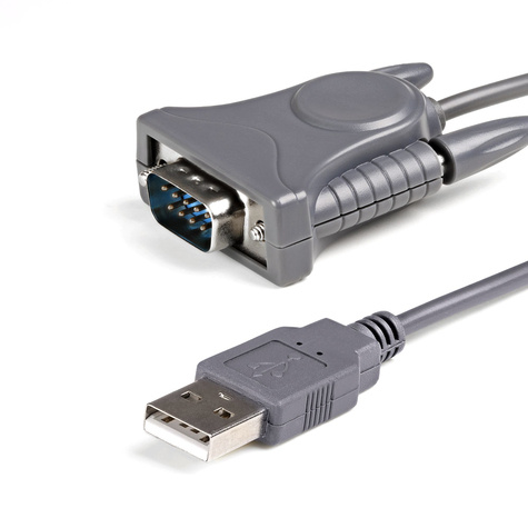 STARTECH USB naar RS232 DB9/DB25 Seriële Verloopkabel - M/M - Seriële adapter - USB 2.0 - grijs