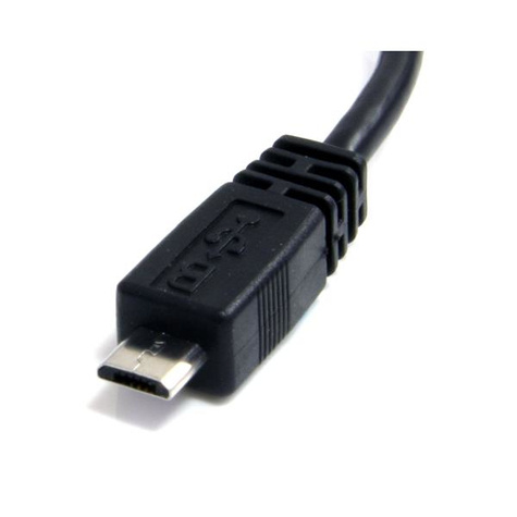 STARTECH 15 cm Micro USB-kabel - A naar micro B - USB-kabel - USB (M) naar micro-USB type B (M) - USB 2.0 - 15 cm - zwart