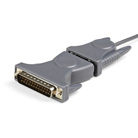 STARTECH USB naar RS232 DB9/DB25 Seriële Verloopkabel - M/M - Seriële adapter - USB 2.0 - grijs