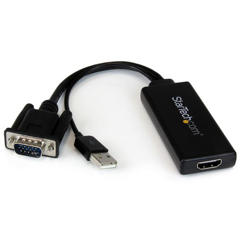 STARTECH VGA-naar-HDMI-adapter met USB-audio -voeding draagbare VGA-naar-HDMI-converter