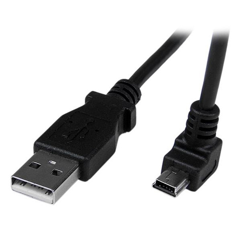 STARTECH 2 m mini USB-kabel - A-naar-mini-B met neerwaartse hoek - USB-kabel - USB (M) naar mini USB type B (M)