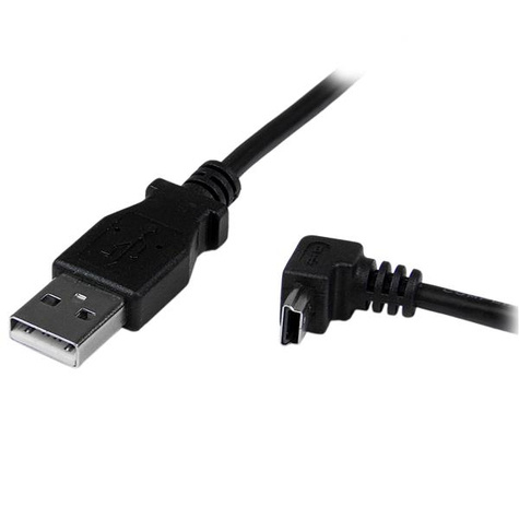 STARTECH 2 m mini USB-kabel - A-naar-mini-B met neerwaartse hoek - USB-kabel - USB (M) naar mini USB type B (M)