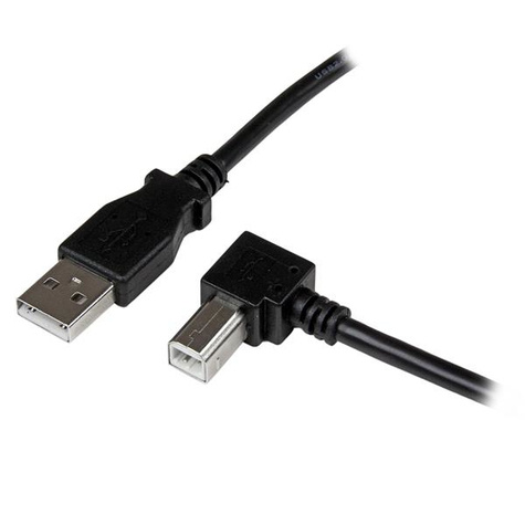 STARTECH 2 m USB 2.0 A naar rechtshoekige B-kabel ? M/M - USB-kabel - USB type B (M) naar USB (M) - USB 2.0 - 2 m - 90 connector - zwart