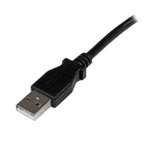 STARTECH 2 m USB 2.0 A naar rechtshoekige B-kabel ? M/M - USB-kabel - USB type B (M) naar USB (M) - USB 2.0 - 2 m - 90 connector - zwart