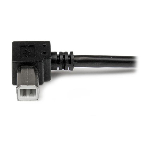 STARTECH 2 m USB 2.0 A naar rechtshoekige B-kabel ? M/M - USB-kabel - USB type B (M) naar USB (M) - USB 2.0 - 2 m - 90 connector - zwart