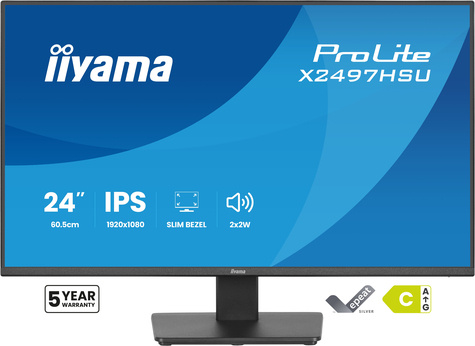 Iiyama X2497HSU-B1 24" IPS LCD with 4-si