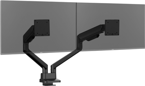 Iiyama Stylish flexible deskmount for dual monitor with mechanical spring formonitors up to 32i (12kg) Pivot Bearing head structure Smooth operation