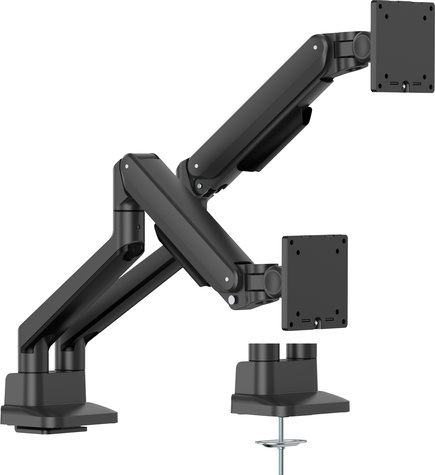 Iiyama Stylish flexible deskmount for dual monitor with mechanical spring formonitors up to 32i (12kg) Pivot Bearing head structure Smooth operation