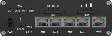 Teltonika Upgraded version of RUTC50 with expanded flash and RAM memory eSIM and TPM chip.