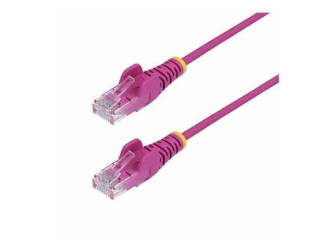 STARTECH 50cm Pink Slim CAT6 Ethernet Cable