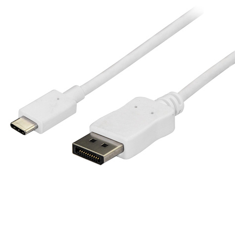 STARTECH STARTECH 6ft/1.8m USB C to DisplayPort 1.2 Cable 4K 60Hz, USB-C to DisplayPort Adapter Cable HBR2, USB Type-C DP Alt Mode to DP Monitor Video Cable