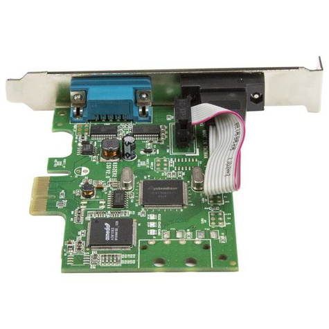 STARTECH 2 poorts PCI Express seriële kaart met 16C1050 UART - RS232 - PCIe serial card met Dual Channel 16C1050 UART