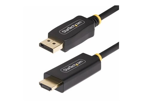 STARTECH STARTECH 3.3ft (1m) DisplayPort to HDMI Adapter Cable, 4K 60Hz with HDR, DP to HDMI 2.0b, Active Video Converter