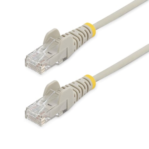 STARTECH 1.5 m CAT6 kabel - slanke CAT6 netwerkkabel - grijs - Snagless RJ45 connector - Gigabit Ethernet kabel