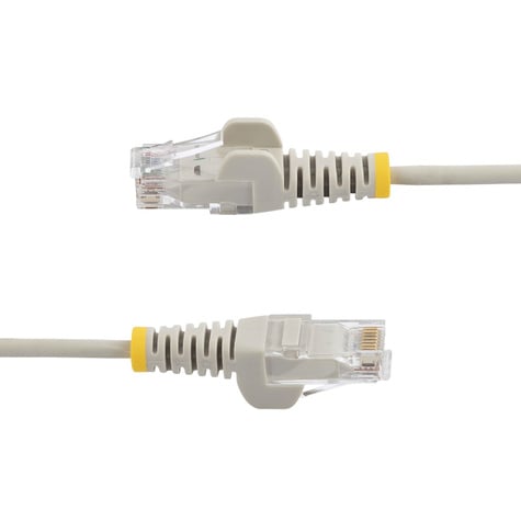 STARTECH 1.5 m CAT6 kabel - slanke CAT6 netwerkkabel - grijs - Snagless RJ45 connector - Gigabit Ethernet kabel