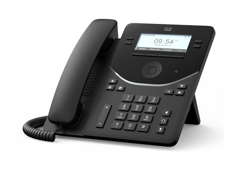 Cisco Desk Phone 9841 - VoIP-telefoon - met Trusted Platform Module (TPM) 2.0 met nummerherkenning/wachtstand - SIP, SDP, RTCP, RTP, SRTP - 4 lijnen - koolstofzwart