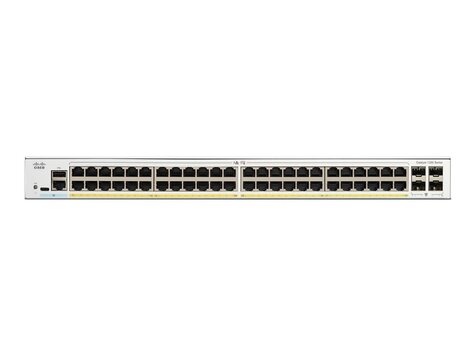 Cisco Cisco Catalyst 1200-48P-4G - Switch - L3 - intelligent - 48 x 10/100/1000 (PoE+) + 4 x Gigabit SFP - rack-uitvoering - PoE+ (375 W)