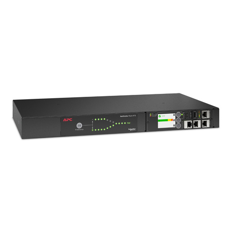 APC Automatische doorvoerschakelaar (rack-uitvoering) - AC 207-253 V - 2000 VA - 1-fase - USB, Ethernet 10/100/1000 - uitgangen: 12 - 1U - zwart