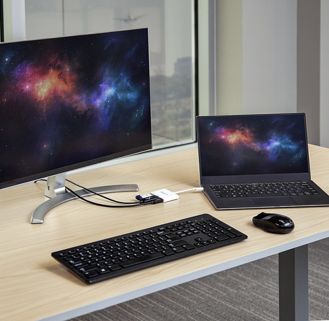 STARTECH USB-C to HDMI Adapter - White - 4K 30Hz - Thunderbolt 3 Compatible - with Power Delivery (USB PD)