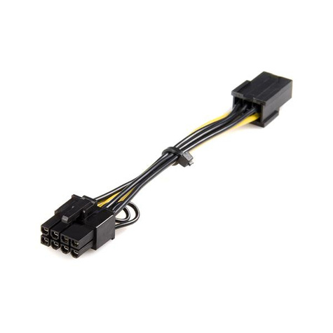 STARTECH STARTECH PCI Express 6-polig naar 8-polige voedingsadapterkabel - Netspanningsadapter - 6 pins-PCIe-voeding (V)