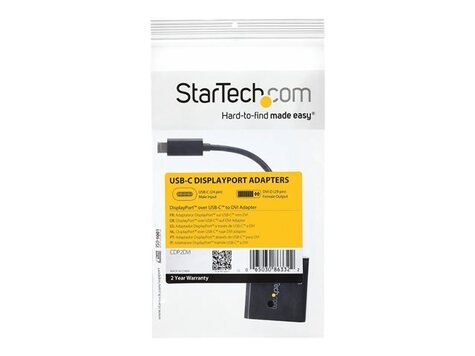STARTECH USB C to DVI Adapter - Bl