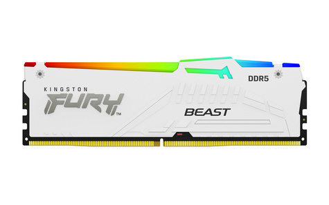 Kingston FURY Beast RGB - DDR5 - kit - 32 GB: 2 x 16 GB - DIMM 288-pin - 6000 MHz / PC5-48000 - unbuffered