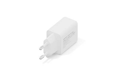 DIGITUS USB oplader, 20W 1x USB-C, 1x USB-A, wit