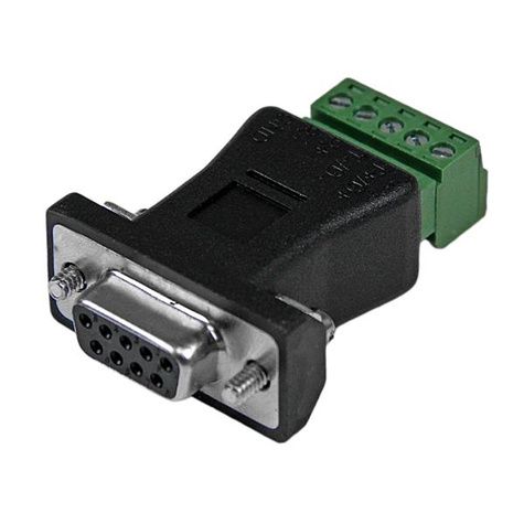 STARTECH STARTECH RS422 RS485 Seriële DB9 naar klemmenblok adapter - Seriële adapter - 5-pins afsluitbeveiliging naar DB-9 (M)