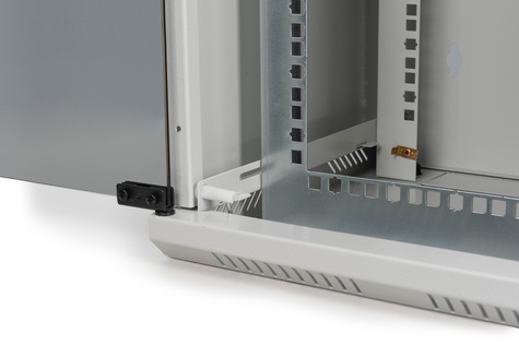 DIGITUS 10" en 19" combi wandbehuizing 10U horizontaal (10"), 5U verticaal (19"), grijs